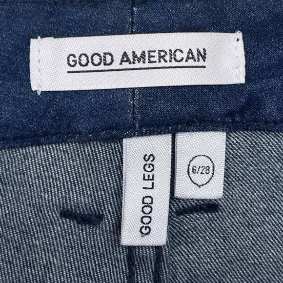 GOOD AMERICAN GOOD LEGS HIGH TISE SKINNY JEANS STYLE: GLI08TOP 28 - Picture 3 of 9